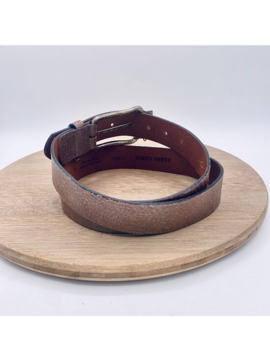 Fabio Corti Belt Womens L Lavender Full Grain Distressed Leather Boho Italy main image 7